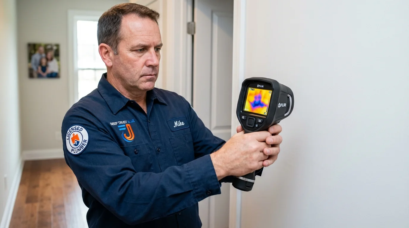 Thermal imaging leak detection by Johns Plumbing LLC in Porterville